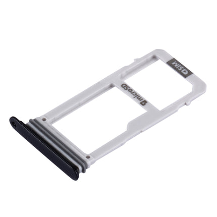 SIM Card Tray + Micro SD Card Tray for Samsung Galaxy A3 (2017) / A320(Black)-garmade.com