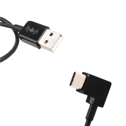 30cm USB to USB-C / Type-C Right Angle Data Connector Cable for DJI SPARK / MAVIC PRO / Phantom 3 & 4 / Inspire 1 & 2-garmade.com