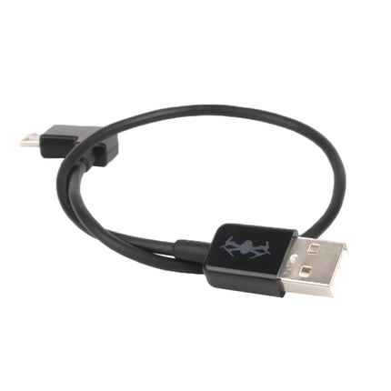 30cm USB to Micro USB Right Angle Data Connector Cable for DJI SPARK / MAVIC PRO / Phantom 3 & 4 / Inspire 1 & 2-garmade.com