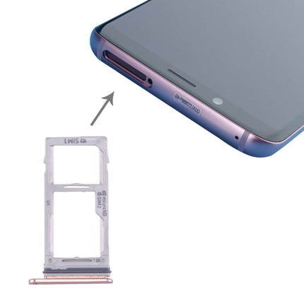 for Samsung Galaxy S9+ / S9 SIM & SIM / Micro SD Card Tray(Rose Gold)-garmade.com
