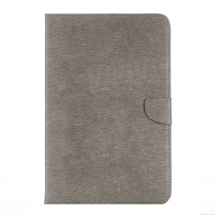 For Galaxy Tab A 10.1 (2016) / P580 Simple Style Horizontal Flip Leather Case with Holder & Card Slots & Wallet (Grey)-garmade.com