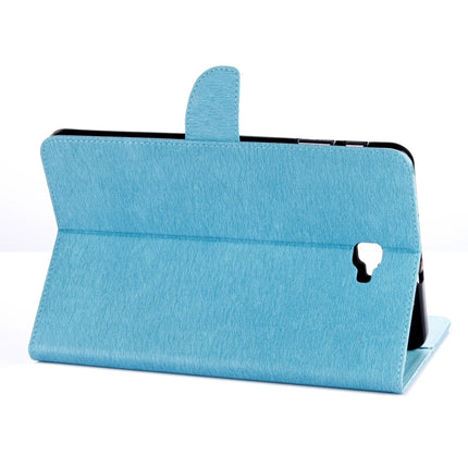 For Galaxy Tab A 10.1 (2016) / P580 Simple Style Horizontal Flip Leather Case with Holder & Card Slots & Wallet (Blue)-garmade.com