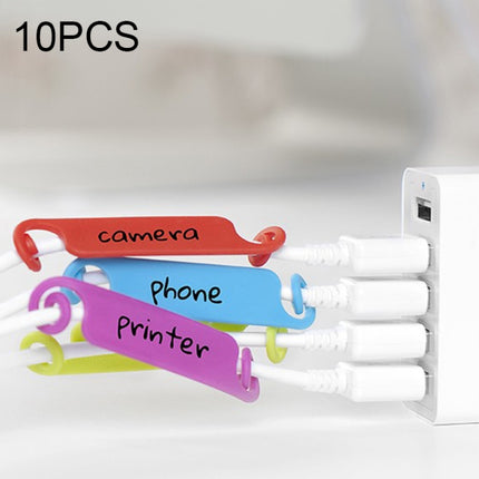 10 PCS Creative Writable Cable Power Line Arrangement Label Card-garmade.com