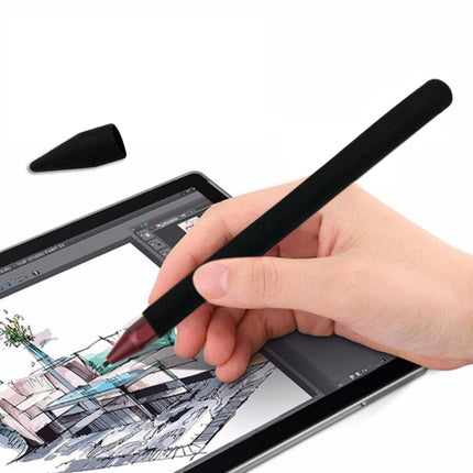 Stylus Pen Silica Gel Protective Case for Microsoft Surface Pro 5 / 6 (Black)-garmade.com