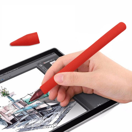 Stylus Pen Silica Gel Protective Case for Microsoft Surface Pro 5 / 6 (Red)-garmade.com