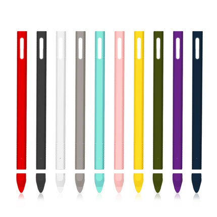 Stylus Pen Silica Gel Protective Case for Microsoft Surface Pro 5 / 6 (Purple)-garmade.com