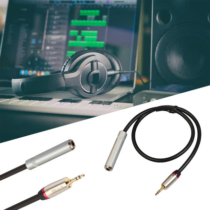 REXLIS TC128MF 3.5mm Male to 6.5mm Female Audio Adapter Cable, Length: 1m-garmade.com