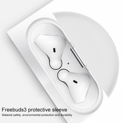 For Huawei FreeBuds 3 Silicone Wireless Bluetooth Earphone Protective Case Storage Box(Black)-garmade.com