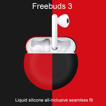 For Huawei FreeBuds 3 Split Style Liquid Silicone Wireless Earphone Protective Case Storage Box(Green)-garmade.com