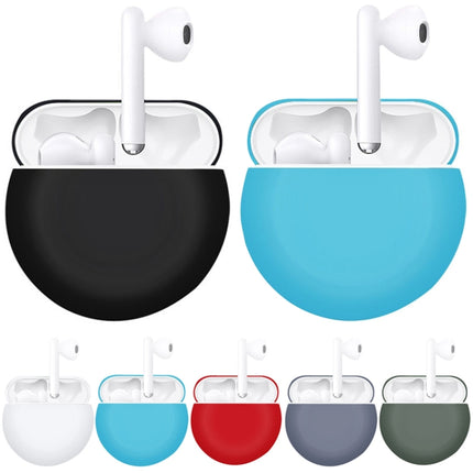 For Huawei FreeBuds 3 Split Style Liquid Silicone Wireless Earphone Protective Case Storage Box(Green)-garmade.com