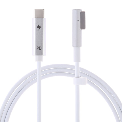 85W 5 Pin MagSafe 1 (L-Shaped) to USB-C / Type-C PD Charging Cable(White)-garmade.com