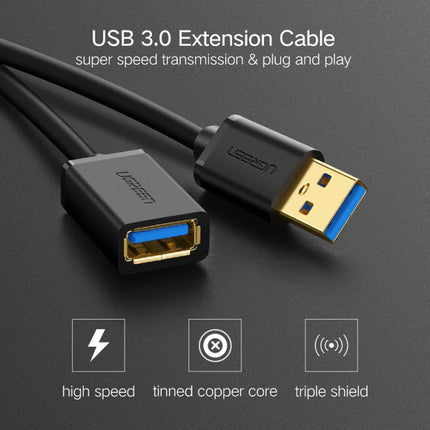 Ugreen 3m USB 3.0 Male to Female Data Sync Super Speed Transmission Extension Cord Cable-garmade.com