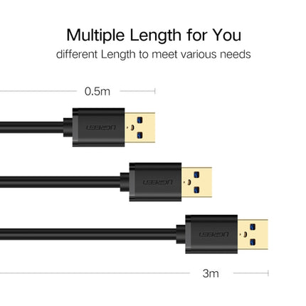 Ugreen 3m USB 3.0 Male to Female Data Sync Super Speed Transmission Extension Cord Cable-garmade.com