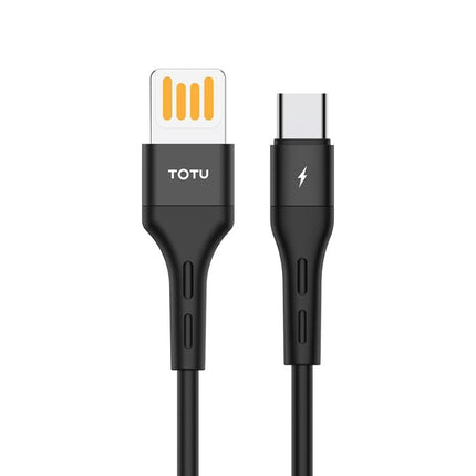 TOTUDESIGN BTA-028 Soft Series 3A Type-C / USB-C Silicone Charging Cable, Length: 1m (Black)-garmade.com