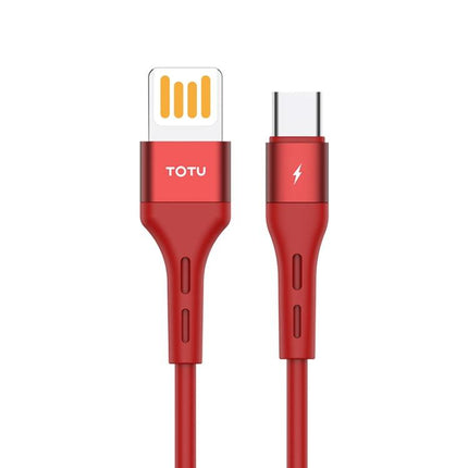 TOTUDESIGN BTA-028 Soft Series 3A Type-C / USB-C Silicone Charging Cable, Length: 1m (Red)-garmade.com