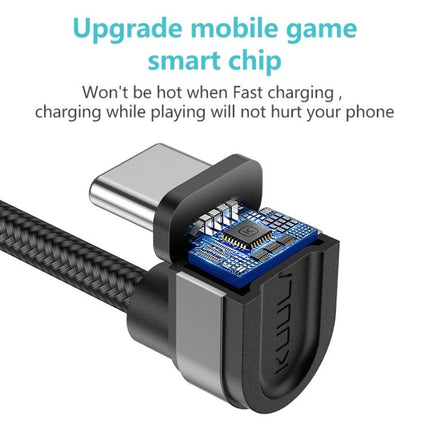 Kuulaa KL-X11 USB to Type-C Mobile Game Fast Charging Cable, Length: 2m (Black)-garmade.com
