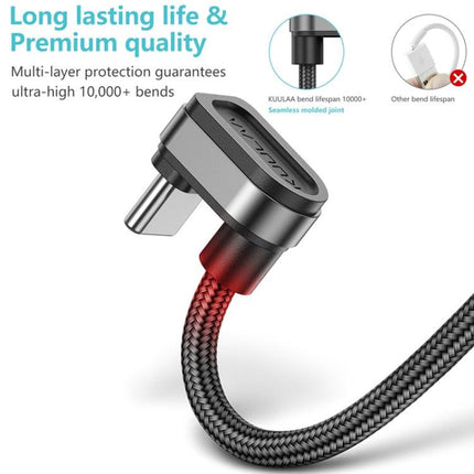 Kuulaa KL-X11 USB to Type-C Mobile Game Fast Charging Cable, Length: 1m (Black)-garmade.com