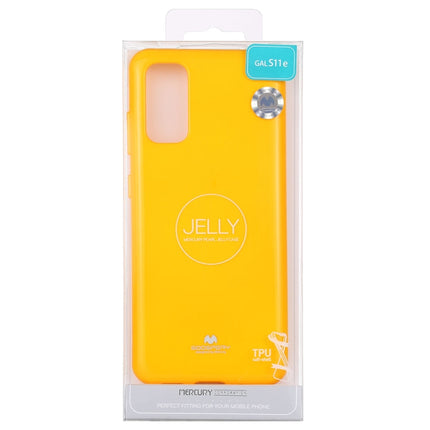 GOOSPERY JELLY Full Coverage Soft Case For Galaxy S20(Yellow)-garmade.com