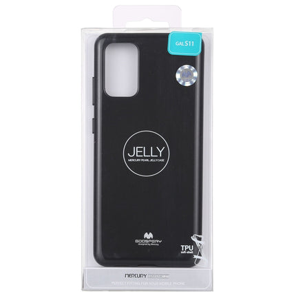 GOOSPERY JELLY Full Coverage Soft Case For Galaxy S20+(Black)-garmade.com
