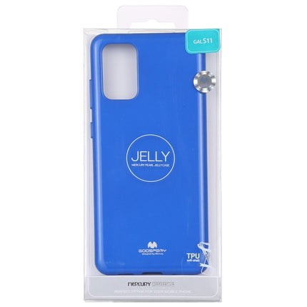 GOOSPERY JELLY Full Coverage Soft Case For Galaxy S20+(Blue)-garmade.com