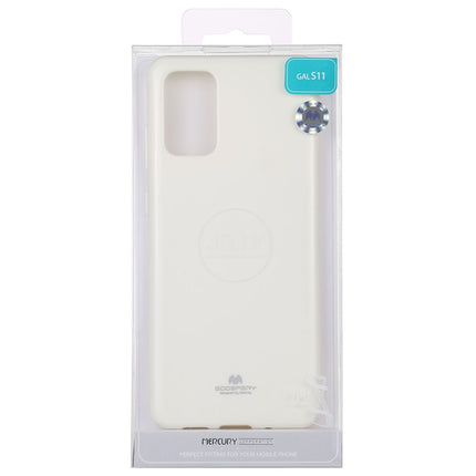 GOOSPERY JELLY Full Coverage Soft Case For Galaxy S20+(White)-garmade.com