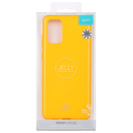 GOOSPERY JELLY Full Coverage Soft Case For Galaxy S20+(Yellow)-garmade.com