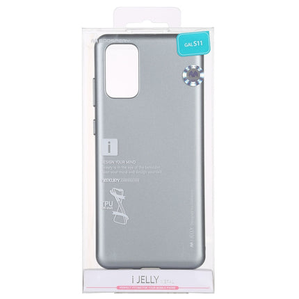 GOOSPERY i-JELLY TPU Shockproof and Scratch Case for Galaxy S20+ (Silver)-garmade.com