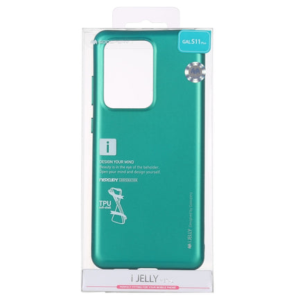 GOOSPERY i-JELLY TPU Shockproof and Scratch Case for Galaxy S20 Ultra (Green)-garmade.com