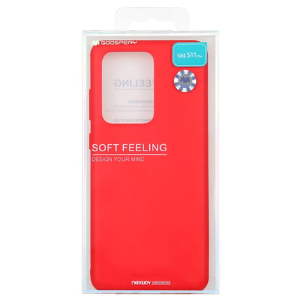 GOOSPERY SOFT FEELING Liquid TPU Drop-proof Soft Case for Galaxy S20 Ultra (Red)-garmade.com