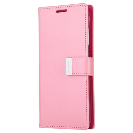 GOOSPERY RICH DIARY For Galaxy S20 Ultra PU + TPU Crazy Horse Texture Horizontal Flip Leather Case, with Card Slots & Wallet & Photo frame(Pink)-garmade.com