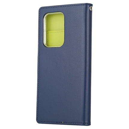 GOOSPERY RICH DIARY For Galaxy S20 Ultra PU + TPU Crazy Horse Texture Horizontal Flip Leather Case, with Card Slots & Wallet & Photo frame(Navy Blue)-garmade.com