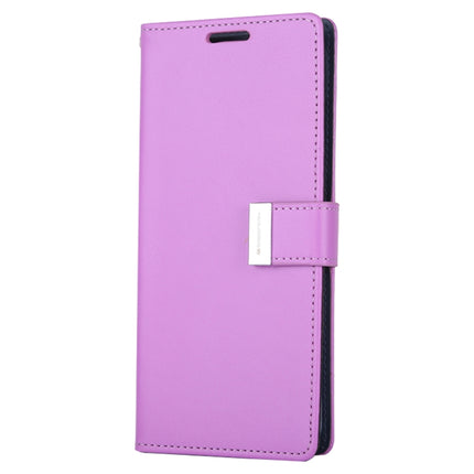 GOOSPERY RICH DIARY For Galaxy S20 Ultra PU + TPU Crazy Horse Texture Horizontal Flip Leather Case, with Card Slots & Wallet & Photo frame(Purple)-garmade.com