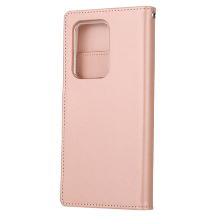 GOOSPERY RICH DIARY For Galaxy S20 Ultra PU + TPU Crazy Horse Texture Horizontal Flip Leather Case, with Card Slots & Wallet & Photo frame(Rose Gold)-garmade.com