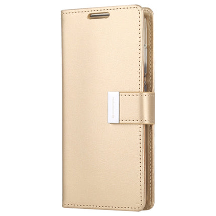 GOOSPERY RICH DIARY For Galaxy S20+ PU + TPU Crazy Horse Texture Horizontal Flip Leather Case, with Card Slots & Wallet & Photo frame (Gold)-garmade.com