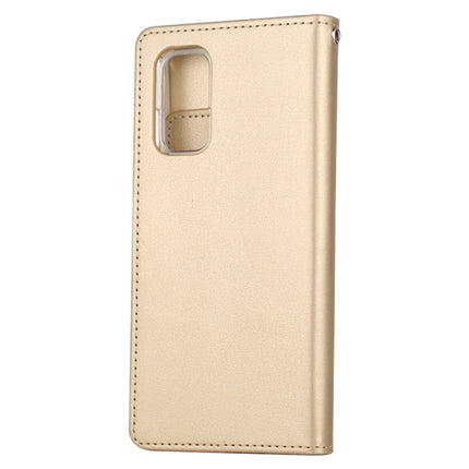 GOOSPERY RICH DIARY For Galaxy S20+ PU + TPU Crazy Horse Texture Horizontal Flip Leather Case, with Card Slots & Wallet & Photo frame (Gold)-garmade.com