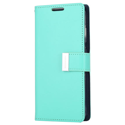 GOOSPERY RICH DIARY For Galaxy S20+ PU + TPU Crazy Horse Texture Horizontal Flip Leather Case, with Card Slots & Wallet & Photo frame (Mint Green)-garmade.com