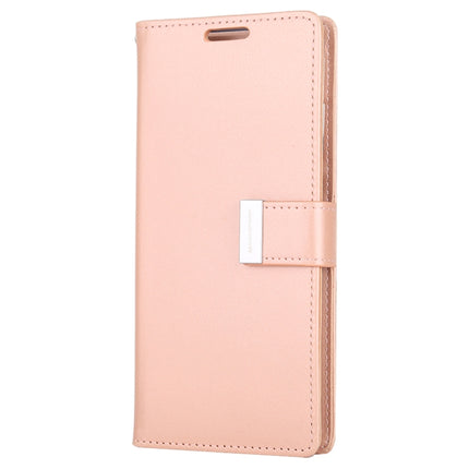 GOOSPERY RICH DIARY For Galaxy S20+ PU + TPU Crazy Horse Texture Horizontal Flip Leather Case, with Card Slots & Wallet & Photo frame (Rose Gold)-garmade.com