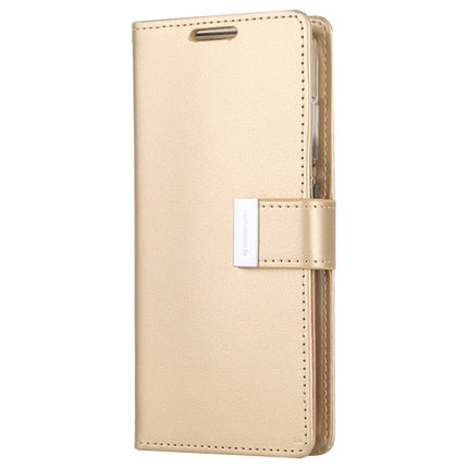 GOOSPERY RICH DIARY For Galaxy S20 PU + TPU Crazy Horse Texture Horizontal Flip Leather Case, with Card Slots & Wallet & Photo frame (Gold)-garmade.com