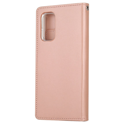GOOSPERY RICH DIARY For Galaxy S20 PU + TPU Crazy Horse Texture Horizontal Flip Leather Case, with Card Slots & Wallet & Photo frame (Rose Gold)-garmade.com