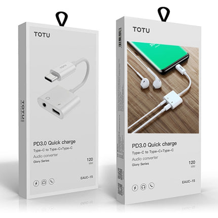 TOTUDESIGN Glory Series EAUA-014 USB-C / Type-C to USB-C / Type-C + 3.5mm Jack Charge Audio Adapter Cable, Support PD Fast Charging & Fully Compatible-garmade.com