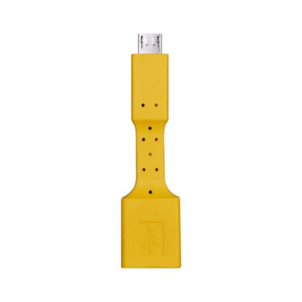 5 PCS Micro USB Male to USB 3.0 Female OTG Adapter (Yellow)-garmade.com