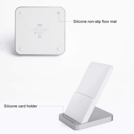 Original Xiaomi 30W Qi Vertical Wireless Charger, Built-in Silent Fan(White)-garmade.com