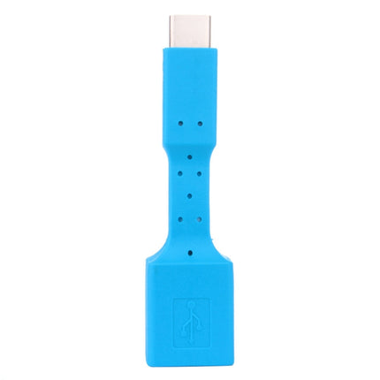 5 PCS USB-C / Type-C Male to USB 3.0 Female OTG Adapter (Blue)-garmade.com