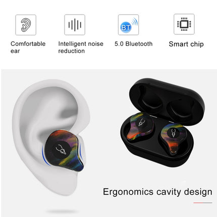 SABBAT X12PRO Mini Bluetooth 5.0 In-Ear Stereo Earphone with Charging Box, For iPad, iPhone, Galaxy, Huawei, Xiaomi, LG, HTC and Other Smart Phones(Starry Sky)-garmade.com