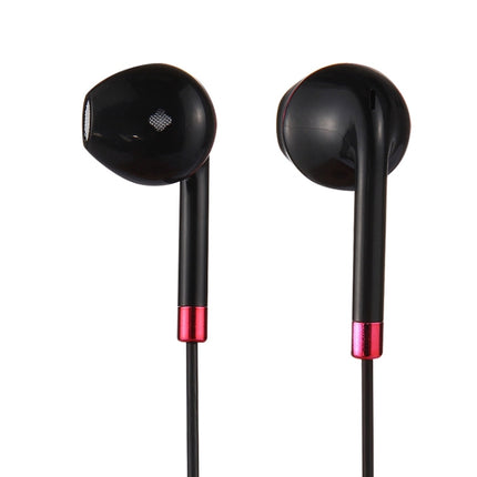 Black Wire Body 3.5mm In-Ear Earphone with Line Control & Mic, For iPhone, Galaxy, Huawei, Xiaomi, LG, HTC and Other Smart Phones(Red)-garmade.com