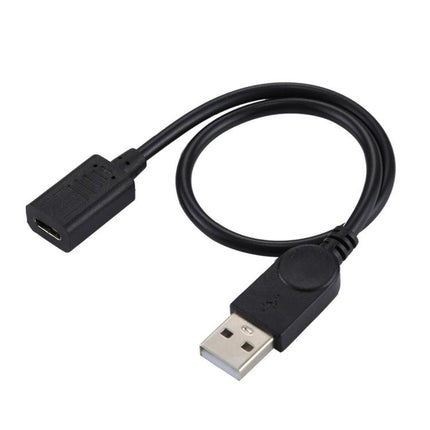 USB-C / Type-C Female to USB 2.0 Male Adapter Cable, Total Length: 33cm-garmade.com