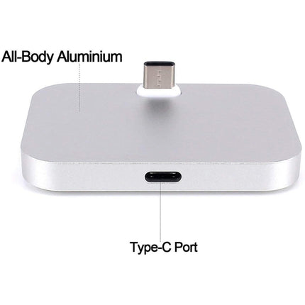 Micro USB Aluminum Alloy Desktop Station Dock Charger, For Samsung, HTC, LG, Sony, Huawei, Lenovo and other Smartphones(Grey)-garmade.com