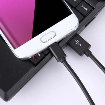 1M 3A Micro USB to USB Data Sync Charging Cable, For Samsung, HTC, Sony, Huawei, Xiaomi, Meizu and other Android Devices with Micro USB Port, Diameter: 4 cm(Black)-garmade.com
