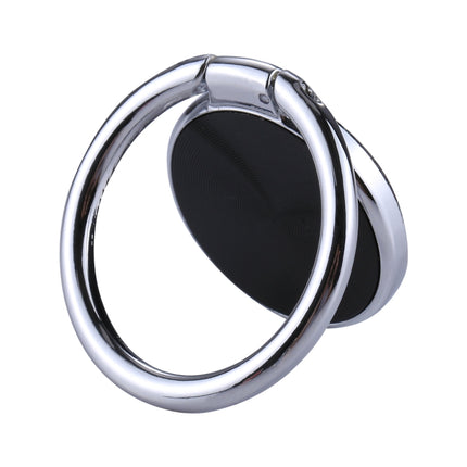 Universal CD Pattern Metal Mobile Phone Ring Holder(Black)-garmade.com