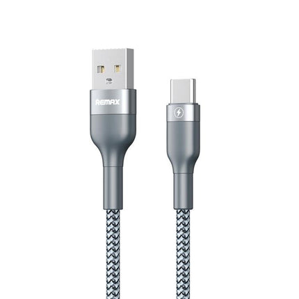 REMAX RC-064a Sury 2 Series 1m 2.4A USB to USB-C / Type-C Fast Charging Data Cable(Grey)-garmade.com